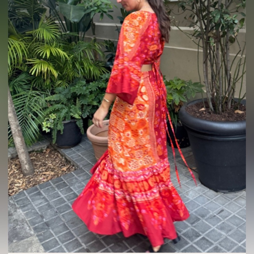 FARM RIO Combuco Cutout Maxi Dress - Picture 3 of 16